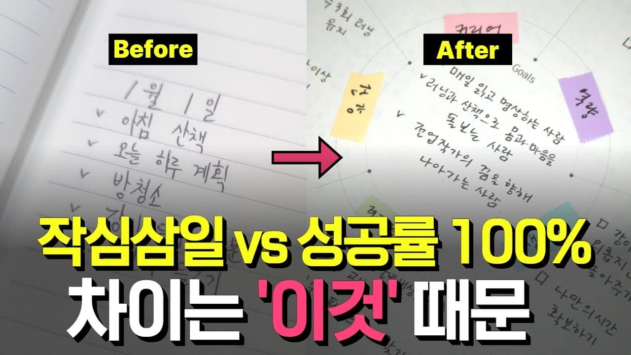 상위 1%가 2026년 다이어리에 반드시 '이것'부터 적는 이유(연간 다이어리 작성법)